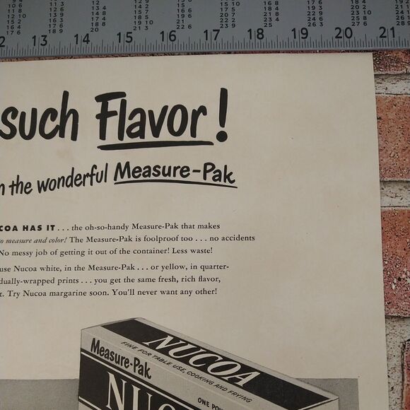 Nucoa Oleo Margarine - Large 2-Pg 21x13 - 1950 Orig Retro Vtg PRINT AD Ephemera - Picture 8 of 15